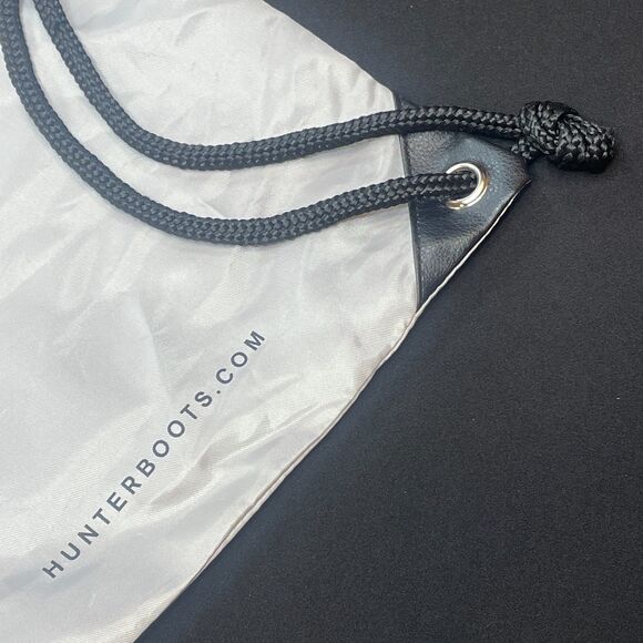 ~ HUNTER Backpack Lightweight Strong Nylon Drawstring Cinch Adjustable Gray Blk - Picture 12 of 15